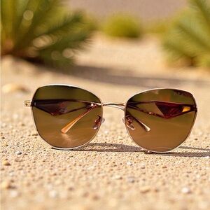 Prada Chic Women's Brown Sunglasses